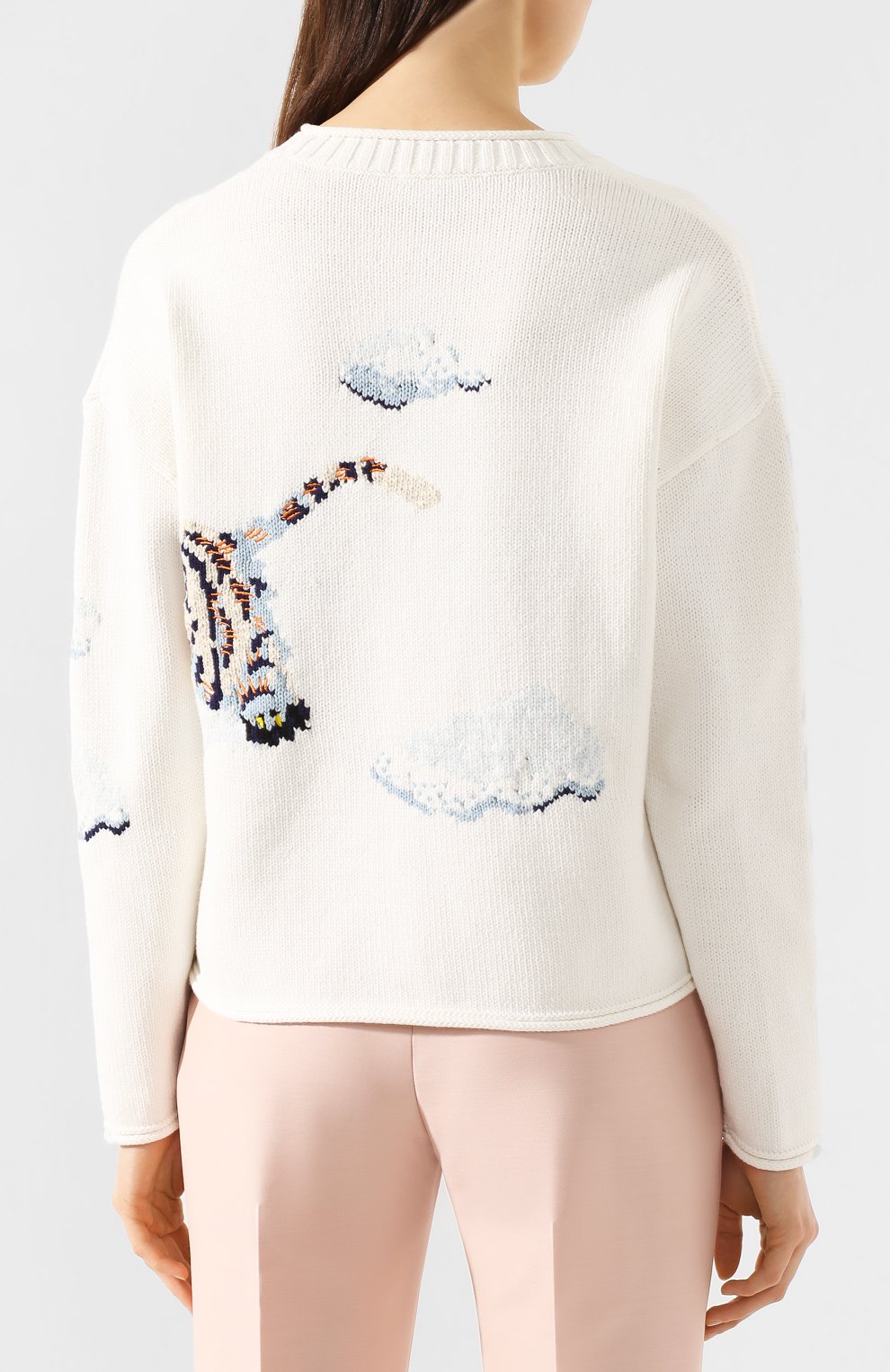 Свитер KENZO кремового цвета по цене 45000 руб., арт. FA52PU5083XI, фото 4 Свитер KENZO, арт. FA52PU5083XI, фото 4