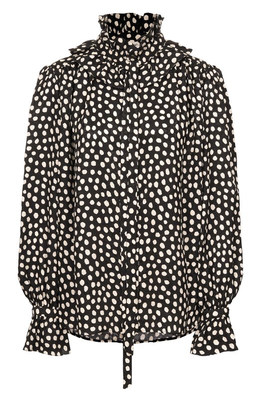 Шелковая блузка Chloé CH26SHT70300 Чёрно-белый CH26SHT70300