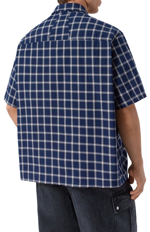 Хлопковая рубашка Rhude RHPF25SR05012 Синий  RHPF25SR05012 Фото 4