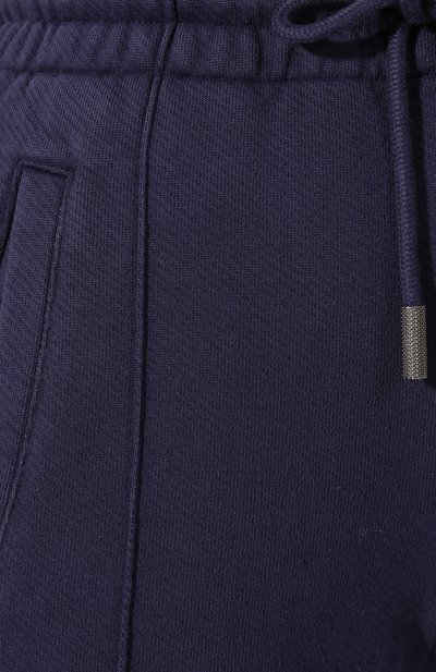 Хлопковые брюки OFF-WHITE темно-синего цвета по цене 65450 руб., арт. 0WCH005E19F290973232, фото 5 Хлопковые брюки OFF-WHITE, арт. 0WCH005E19F290973232, фото 5
