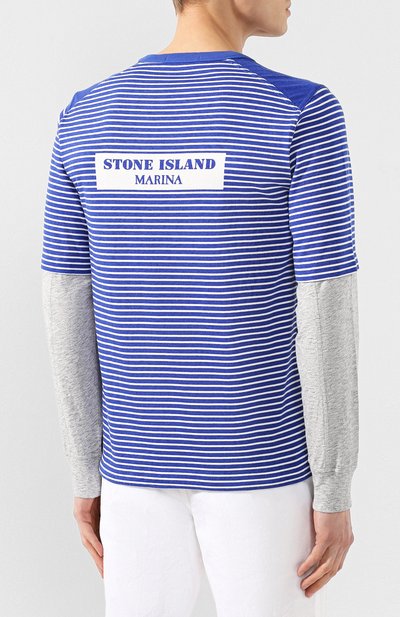 Хлопковый лонгслив STONE ISLAND, арт. 7015644X6, фото 4
