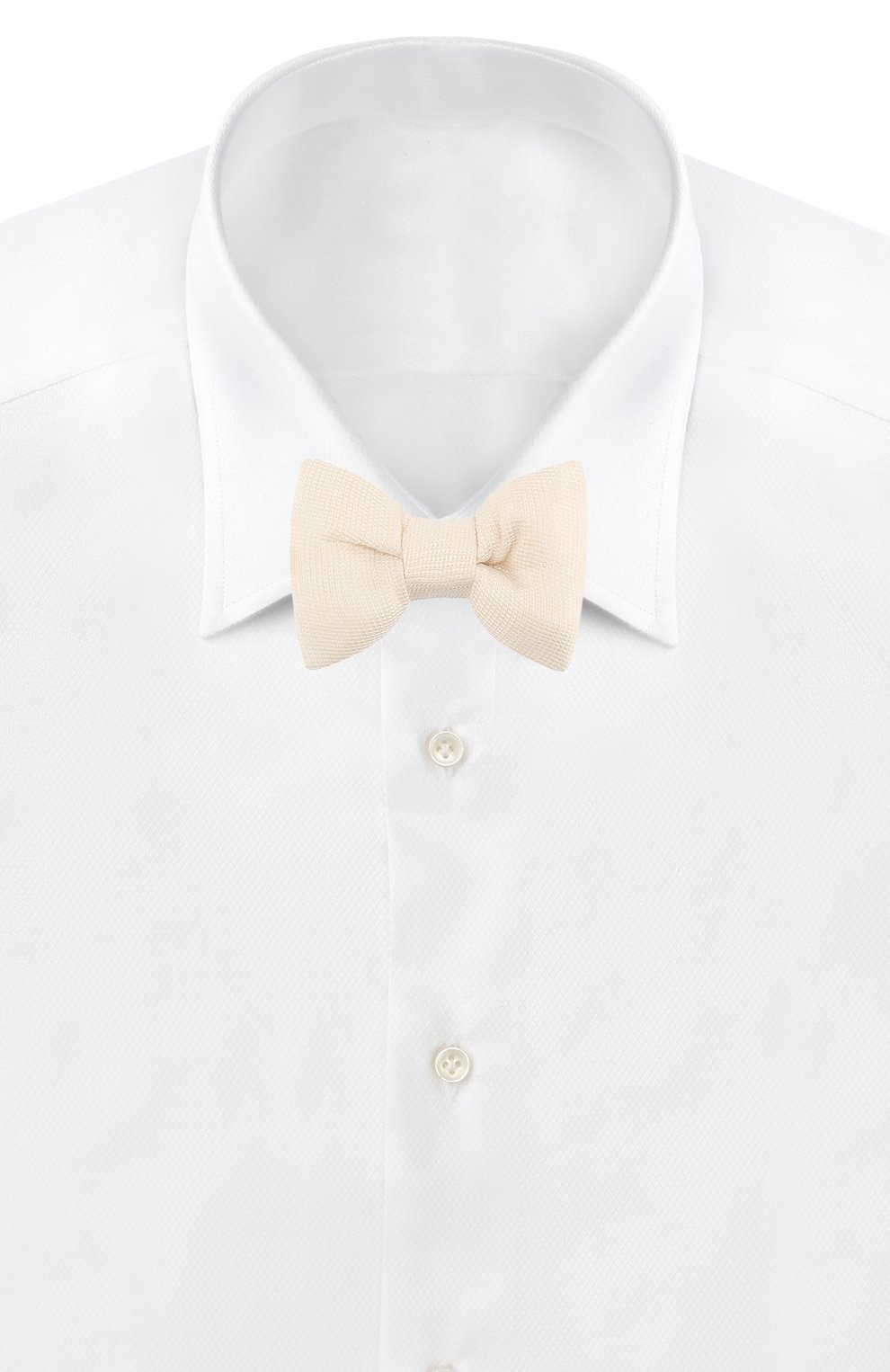 Галстук-бабочка из смеси шелка и льна TOM FORD кремового цвета по цене 22900 руб., арт. 5TF20/4CH, фото 2 Галстук-бабочка из смеси шелка и льна TOM FORD, арт. 5TF20/4CH, фото 2