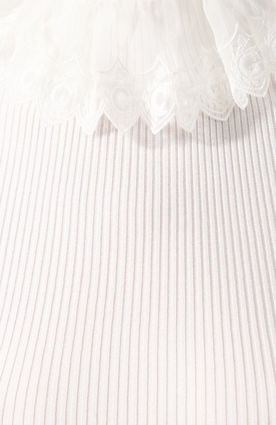 Топ CHLOÉ белого цвета по цене 88600 руб., арт. CHC19AMP77760, фото 5 Топ CHLOÉ, арт. CHC19AMP77760, фото 5