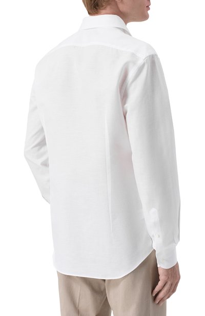 Сорочка изо льна и хлопка CORNELIANI, арт. 27P156/2711108, фото 4