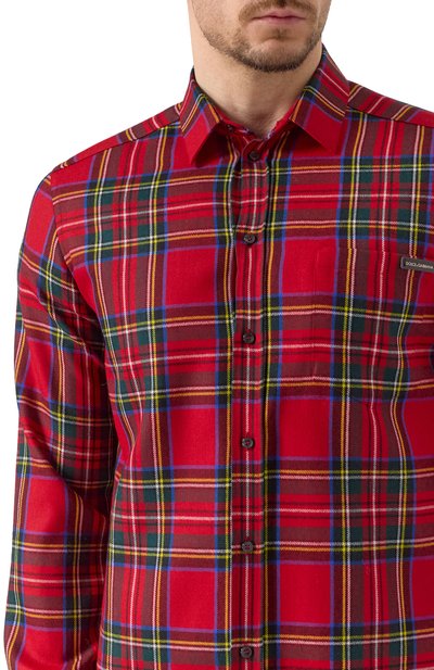 Шерстяная рубашка DOLCE & GABBANA, арт. G5JZ9T/FQ2KC, фото 5