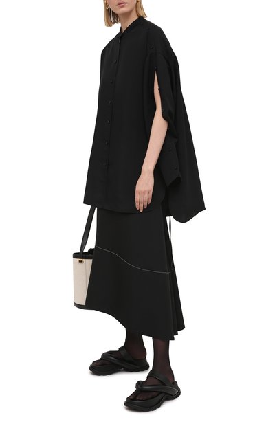 Рубашка из вискозы и шелка JIL SANDER, арт. JSPS601104-WS391900, фото 2