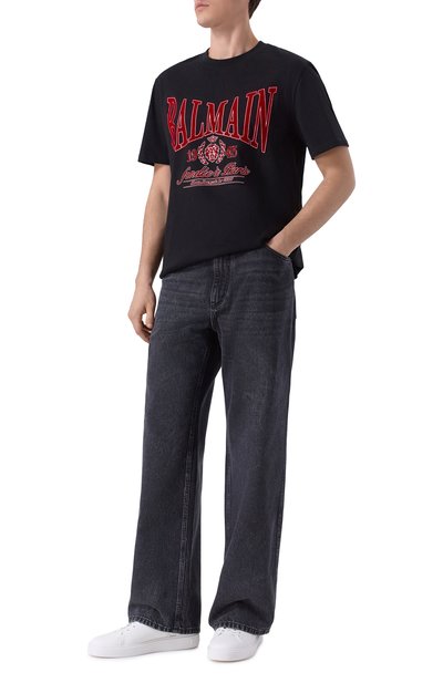 Хлопковая футболка BALMAIN, арт. FH0EG000/GF25, фото 2