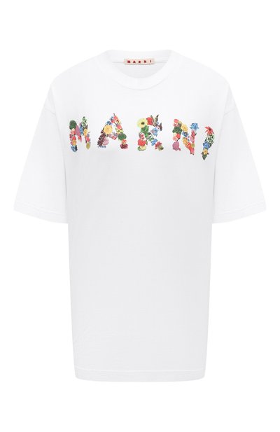 Женская хлопковая футболка MARNI, арт. HUMU0223PU/USCW59