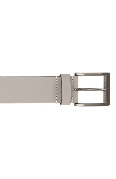 Кожаный ремень BOSS серого цвета по цене 11400 руб., арт. 50455250, фото 3 Кожаный ремень BOSS, арт. 50455250, фото 3