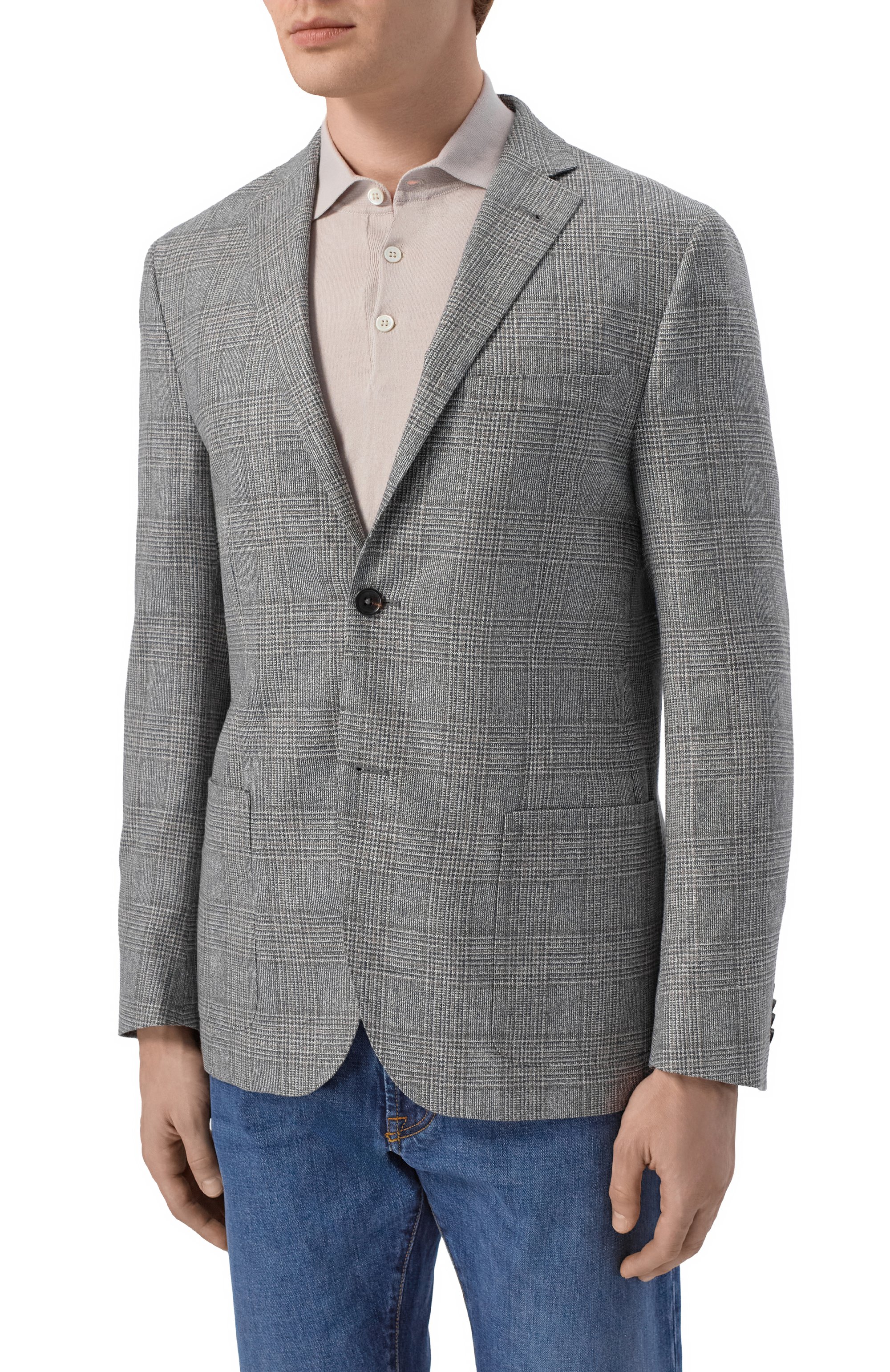 Пиджак из шелка и шерсти CORNELIANI серого цвета по цене 129500 руб., арт. 27X002/2716215, фото 3 Пиджак из шелка и шерсти CORNELIANI, арт. 27X002/2716215, фото 3