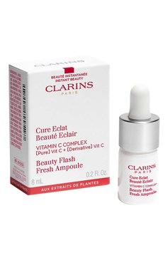 Осветляющий концентрат для лица cure eclat beaute eclair (8ml) CLARINS бесцветного цвета, арт. 80102350 | Фото 5 (Обьем косметики: 100ml; Тип продукта: Сыворотки; Назначение: Для лица)