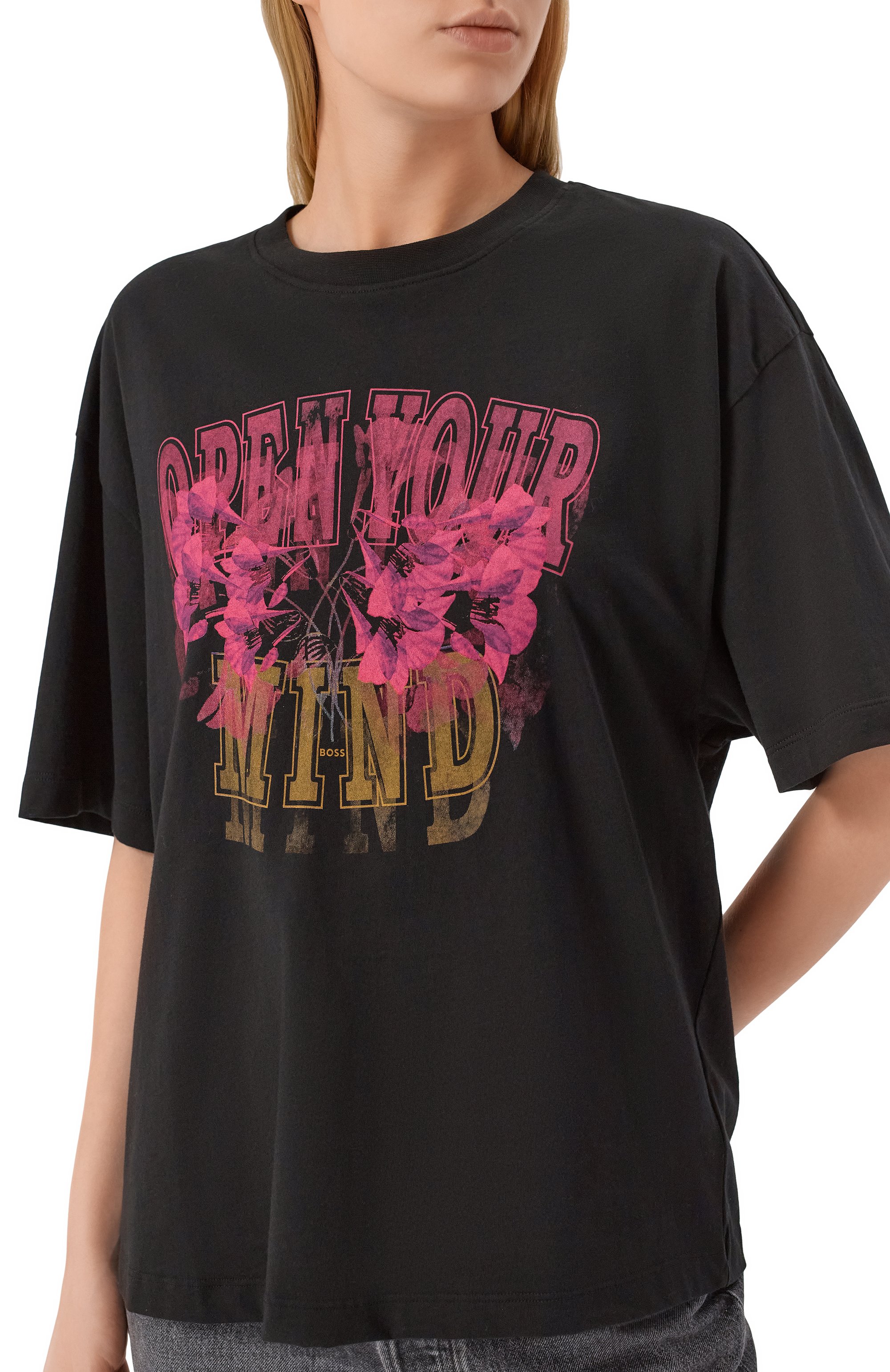 Хлопковая футболка BOSS ORANGE, арт. 50534814, фото 5