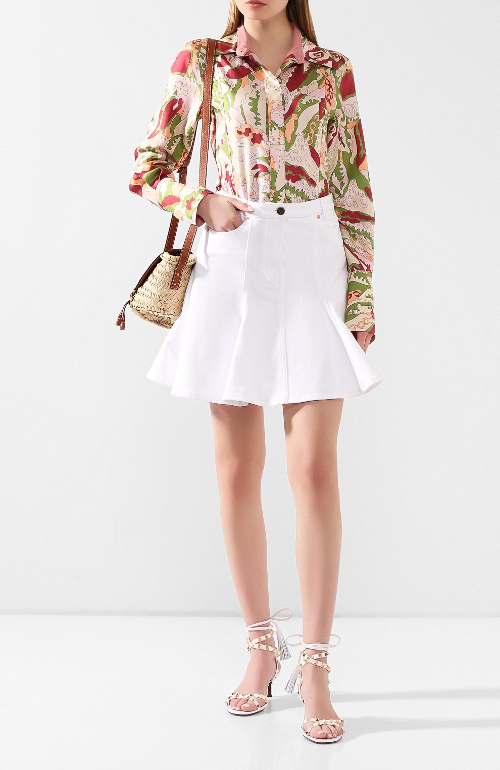 Кожаные босоножки rockstud flair VALENTINO, арт. TW0S0X90/HYH, фото 2