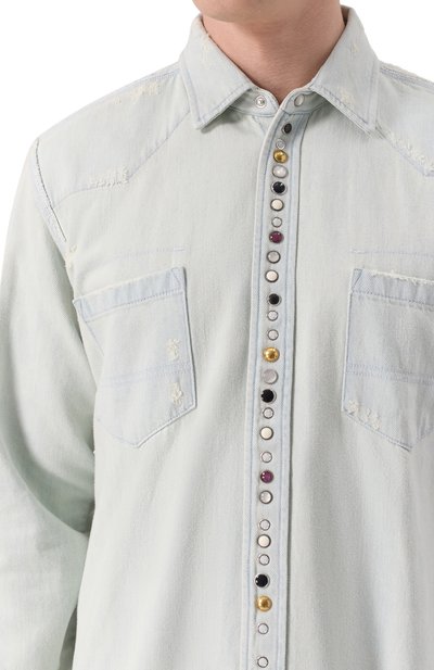 Джинсовая рубашка GOLDEN GOOSE DELUXE BRAND, арт. GMP00487.P000636, фото 5