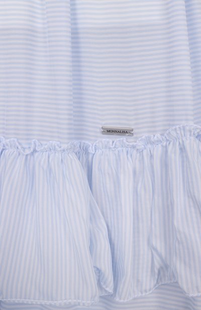 Юбка из вискозы MONNALISA голубого цвета по цене 17550 руб., арт. 41E703, фото 3 Юбка из вискозы MONNALISA, арт. 41E703, фото 3