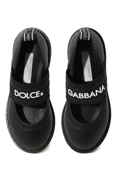Кожаные туфли DOLCE & GABBANA, арт. D10960/AW087/24-28, фото 4