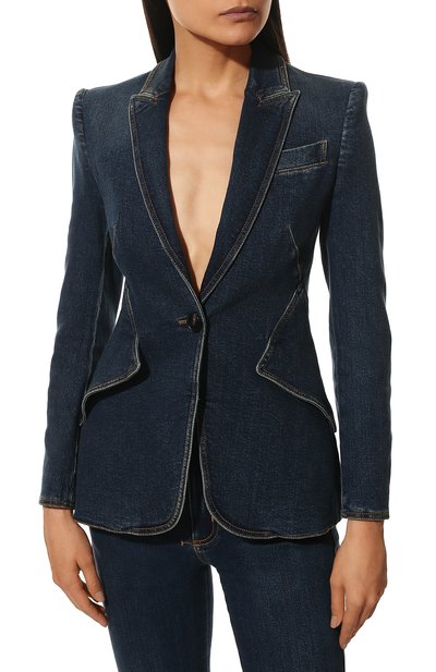 Джинсовый жакет ALEXANDER MCQUEEN, арт. 628457/QMABH, фото 3