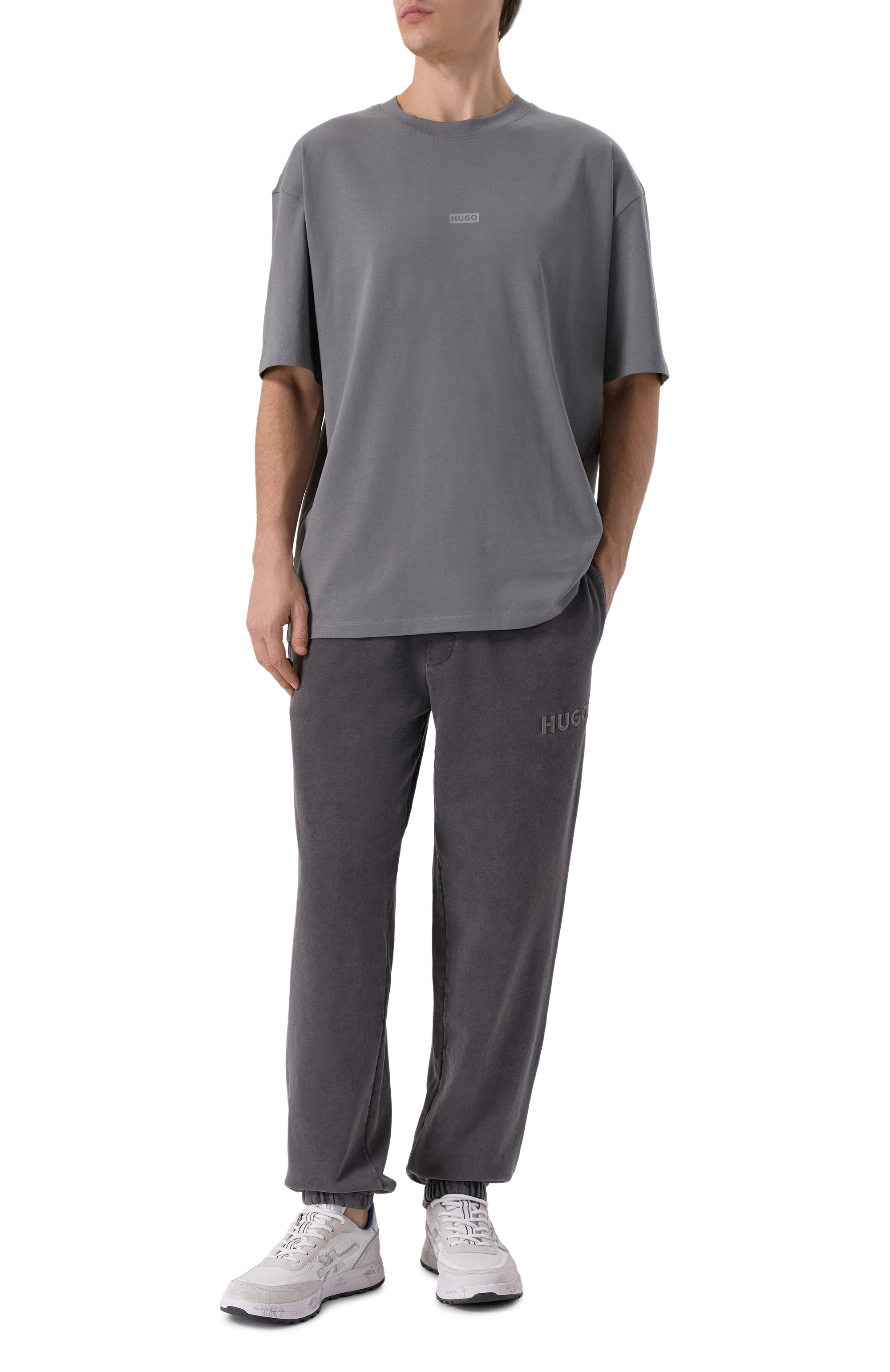Хлопковые джоггеры HUGO, арт. 50546385, фото 2