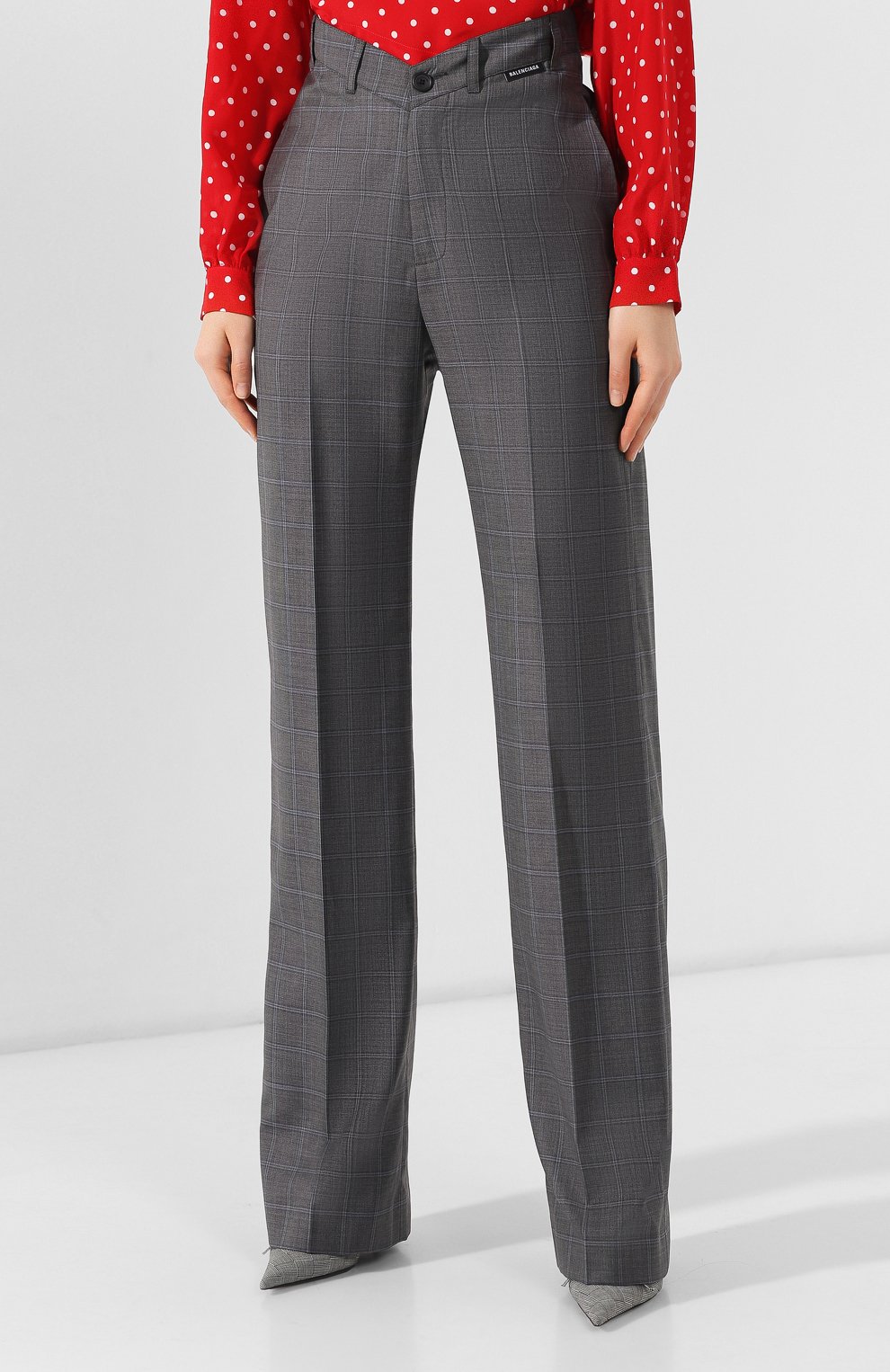 Брюки из смеси шерсти и шелка BALENCIAGA, арт. 583798/TFT05, фото 3