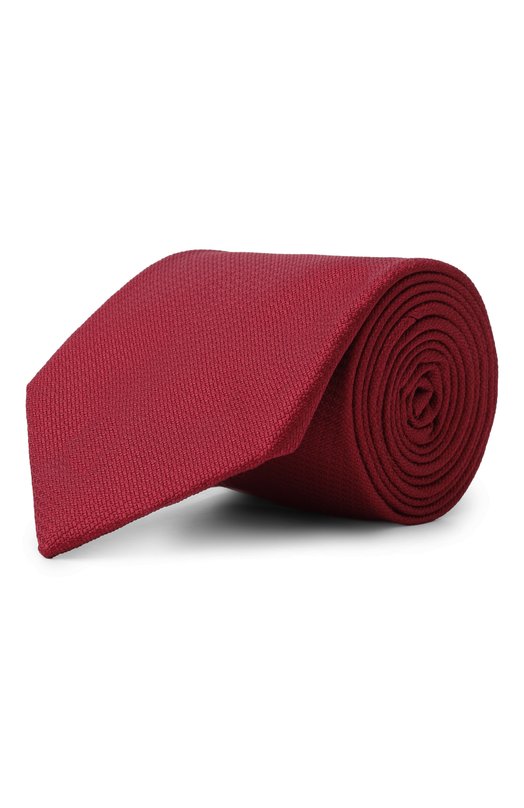 Шелковый галстук Brioni 062H00/PZ416 Бордовый 062H00/PZ416