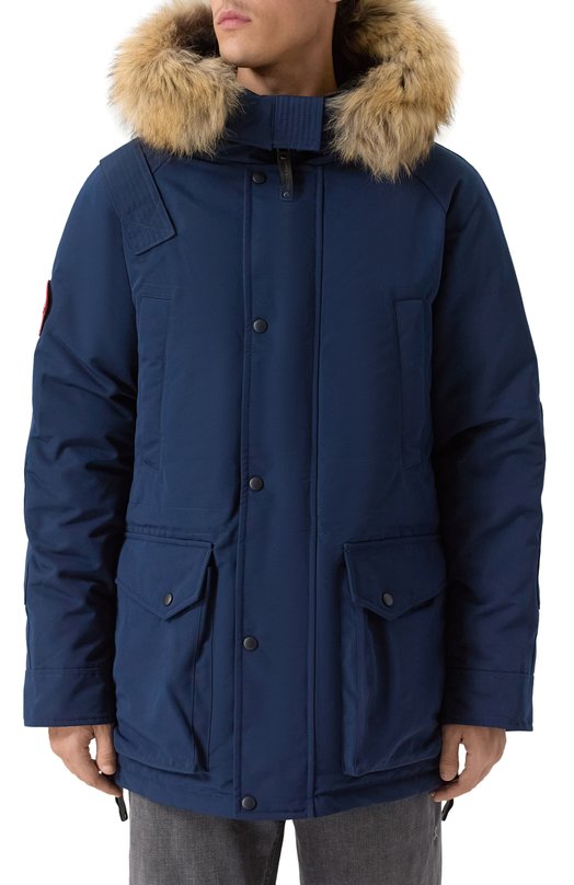 Пуховик с меховой отделкой Arctic Explorer CHILL_NAVY Синий  CHILL_NAVY Фото 3