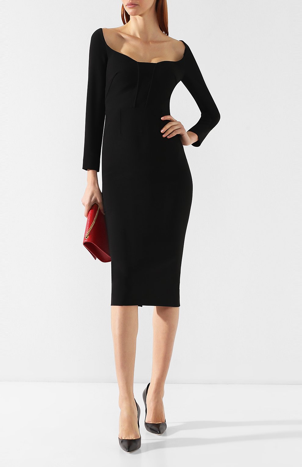 Приталенное платье-миди ROLAND MOURET, арт. PS19/S0510/F2196, фото 2