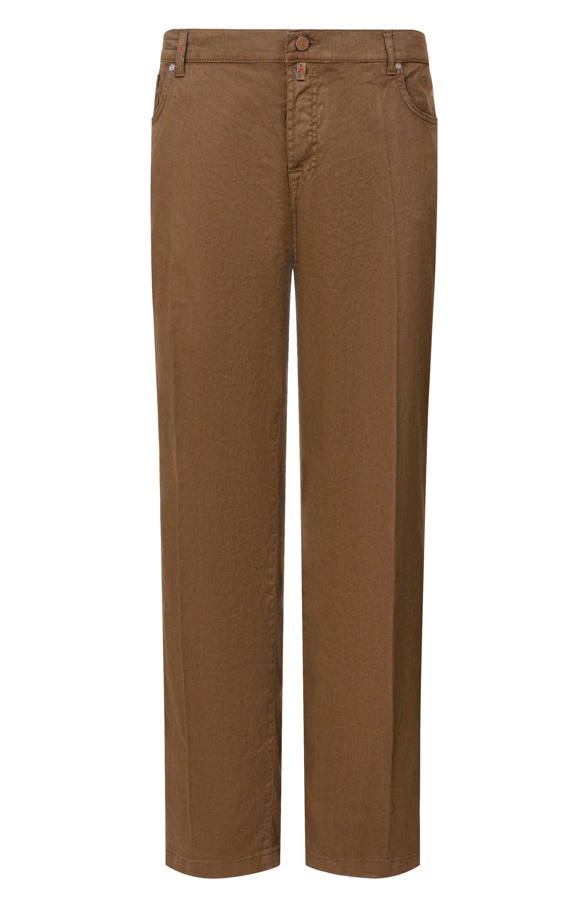 Брюки изо льна и хлопка KITON, арт. UPR005LK0603H, фото 1