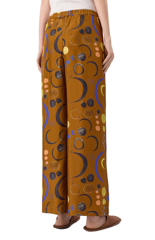Шелковые брюки ASCENO RS25_B046F04 Коричневый  RS25_B046F04 Фото 4
