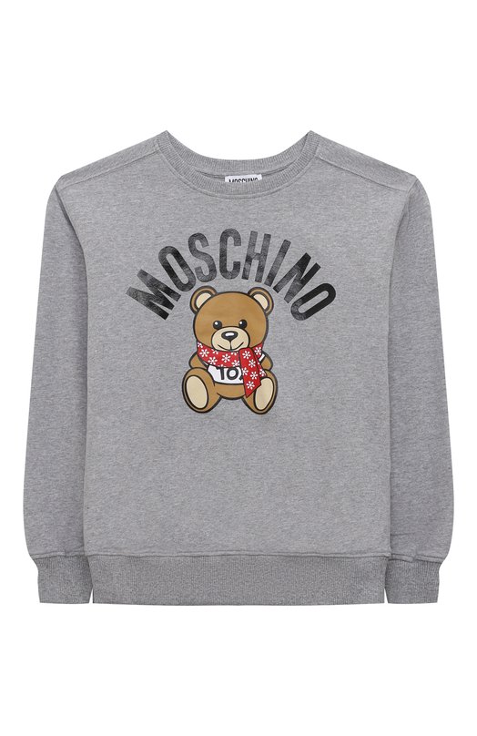 

Хлопковый свитшот Moschino, Серый
