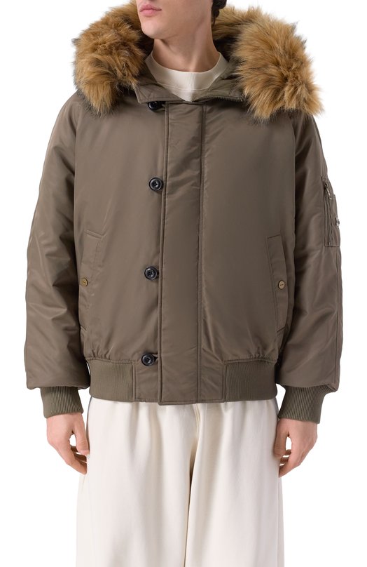 Утепленный бомбер HUGO 50546230 Серый  50546230 Фото 3