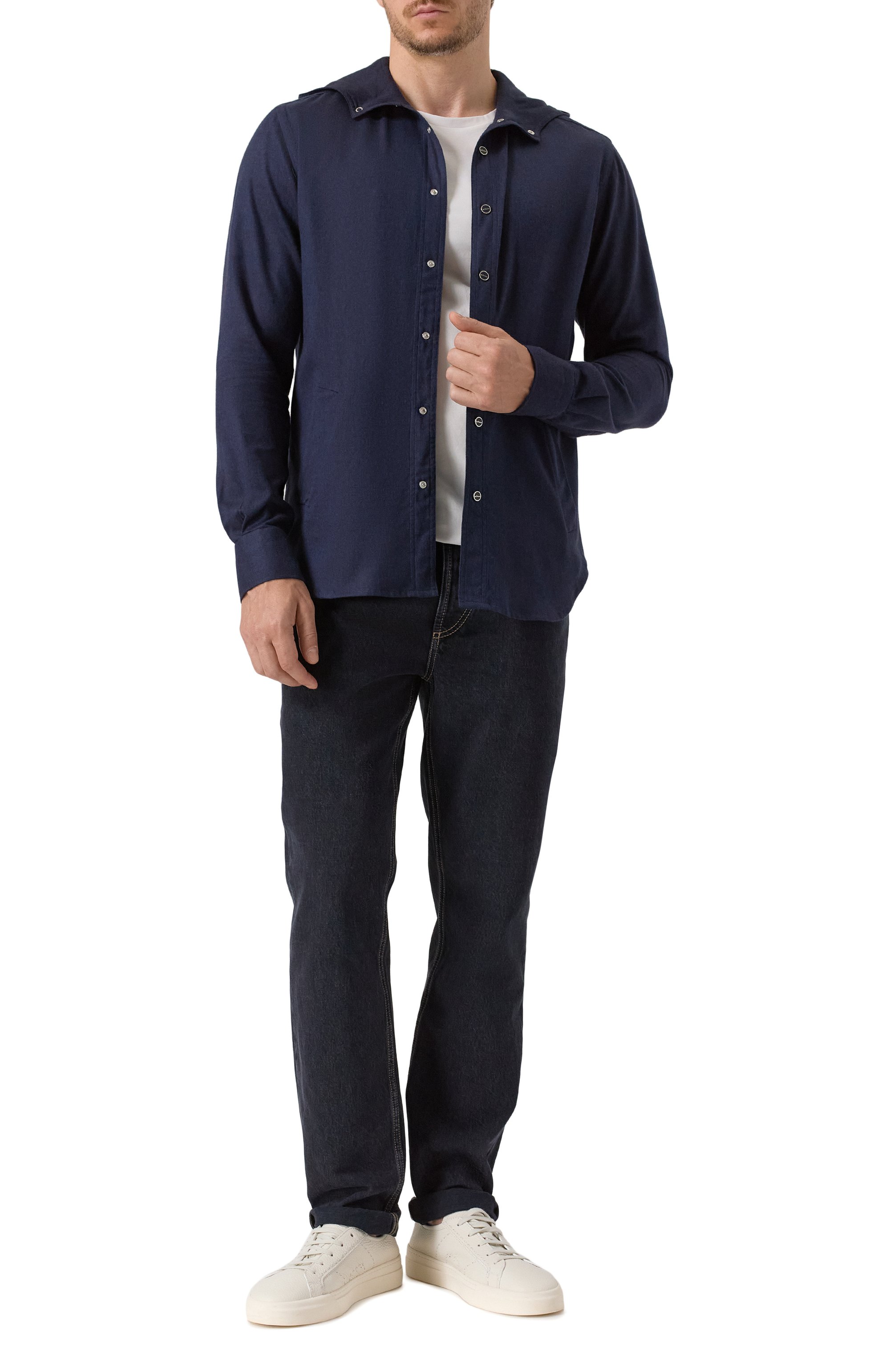 Рубашка из хлопка и лиоцелла KITON, арт. UMCMARH0944013, фото 2