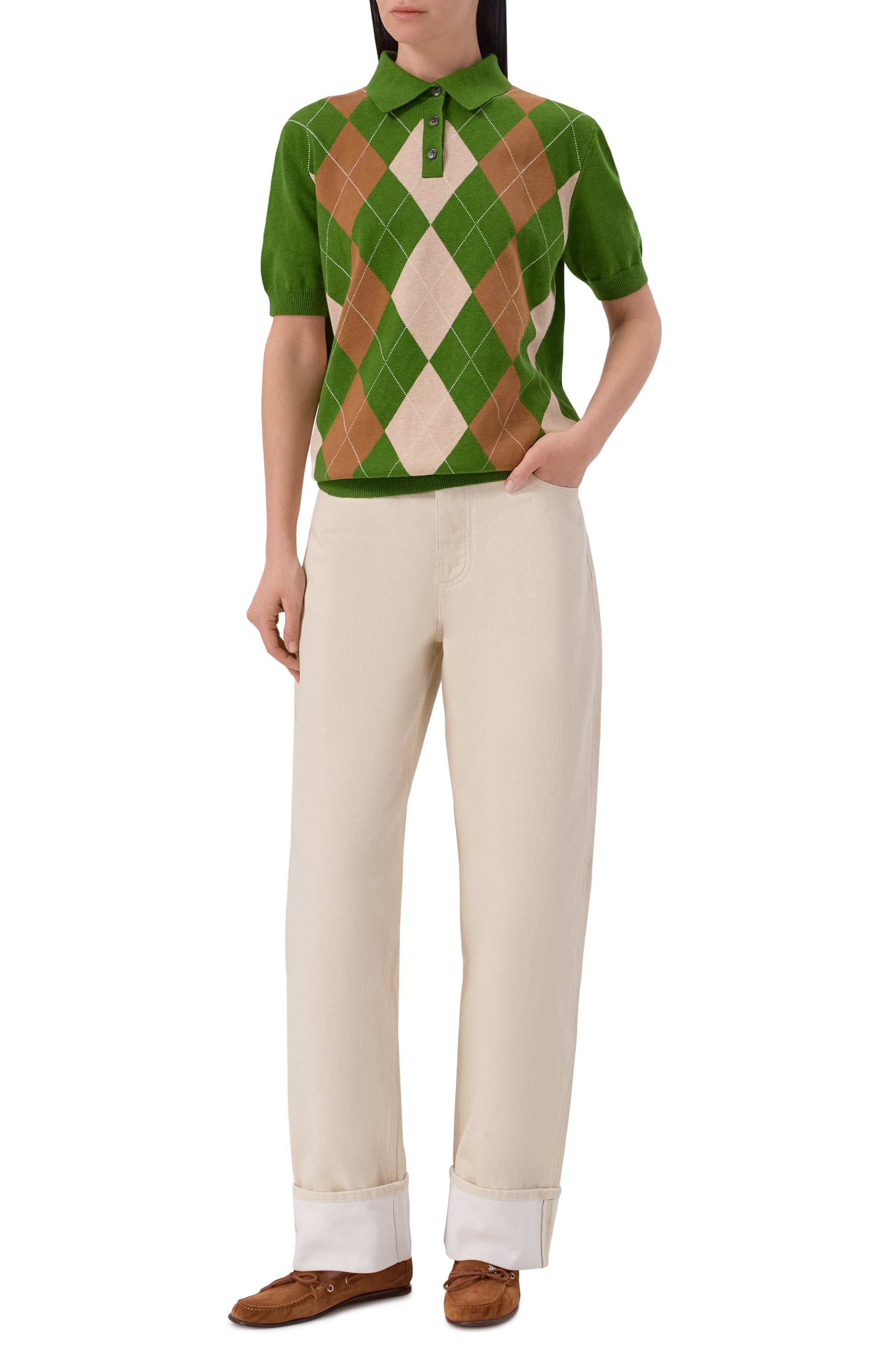 Поло из хлопка и кашемира ADDICTED, арт. AD2601, фото 2