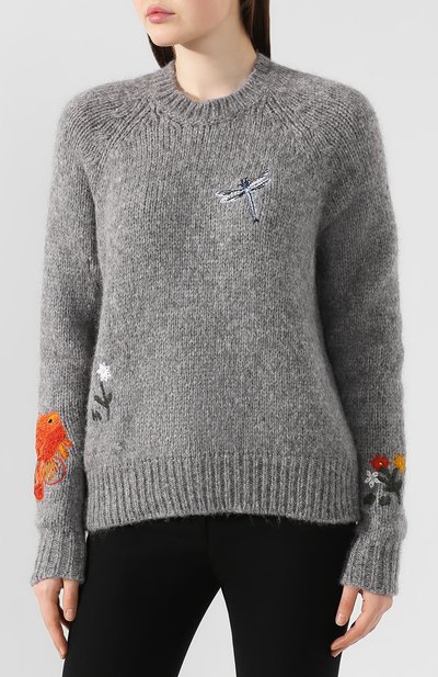 Шерстяной свитер STELLA MCCARTNEY серого цвета по цене 64700 руб., арт. 577397/S2107, фото 3 Шерстяной свитер STELLA MCCARTNEY, арт. 577397/S2107, фото 3