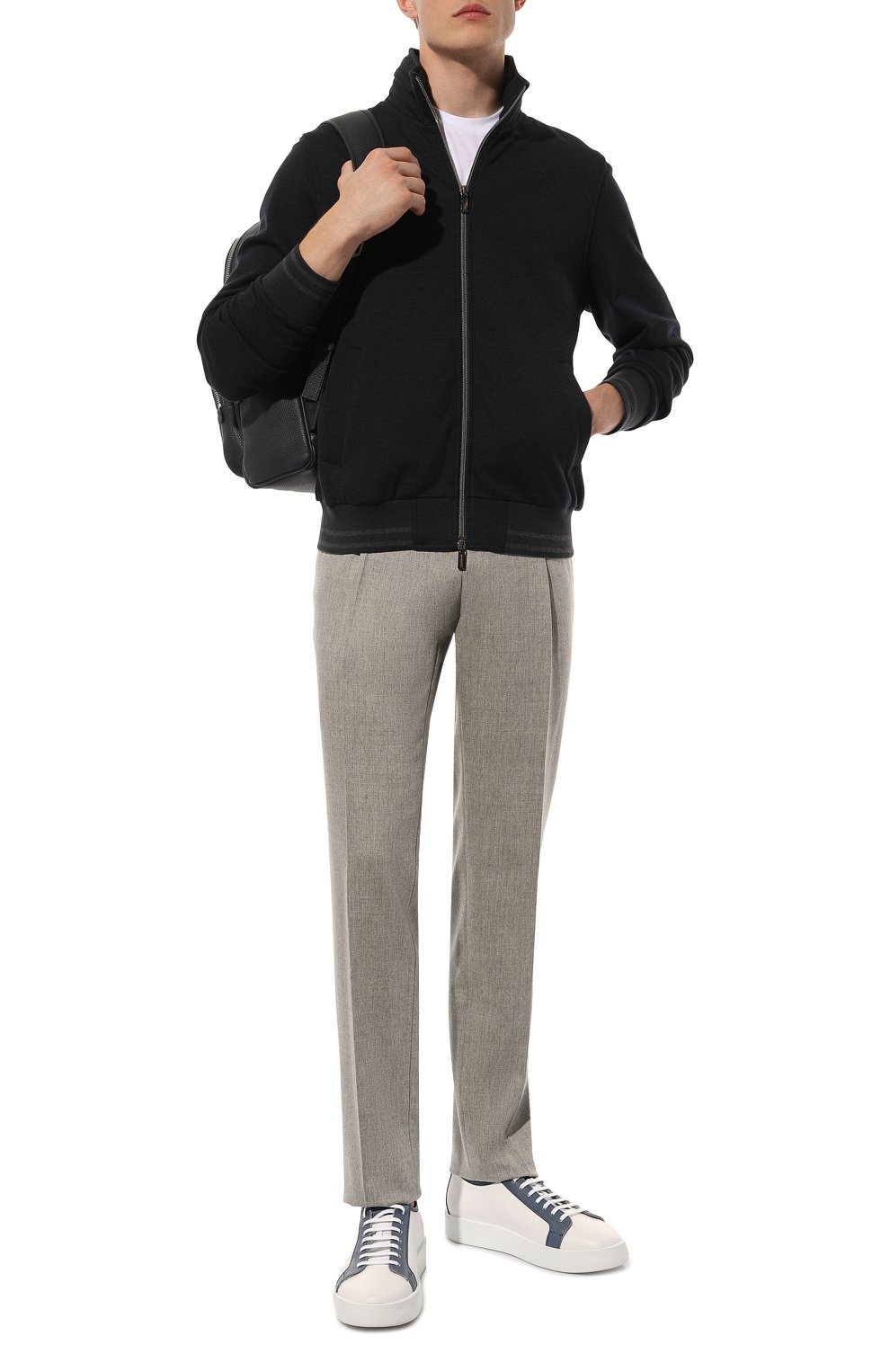 Толстовка из шерсти и хлопка CAPOBIANCO, арт. 17M406.PL00., фото 2