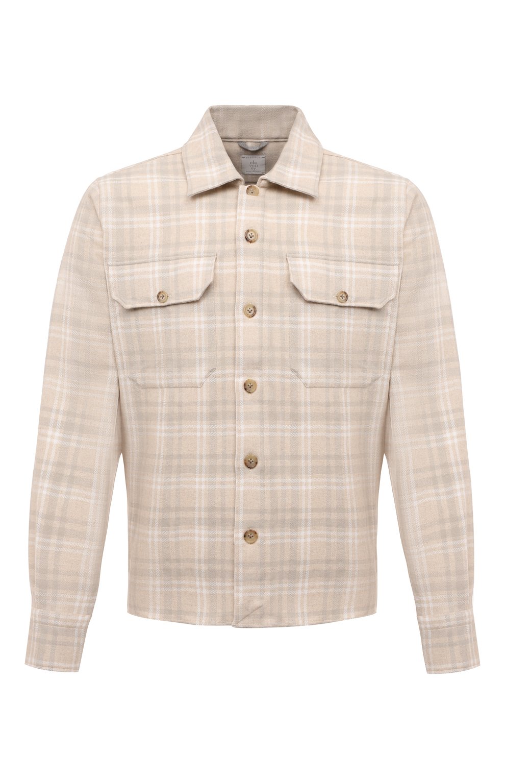 Рубашка из шерсти и хлопка ELEVENTY PLATINUM, арт. F75CAMF07 TES0F163, фото 1