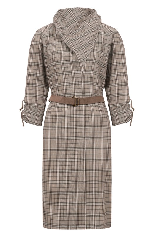 Шерстяное платье Burberry 8118175 Серый 8118175