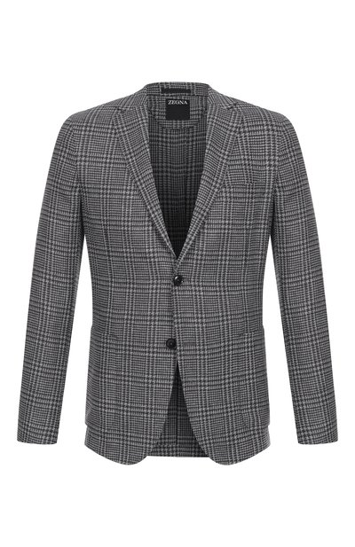 Мужской пиджак из шелка и шерсти ZEGNA, арт. 1DNMG0/916703A9