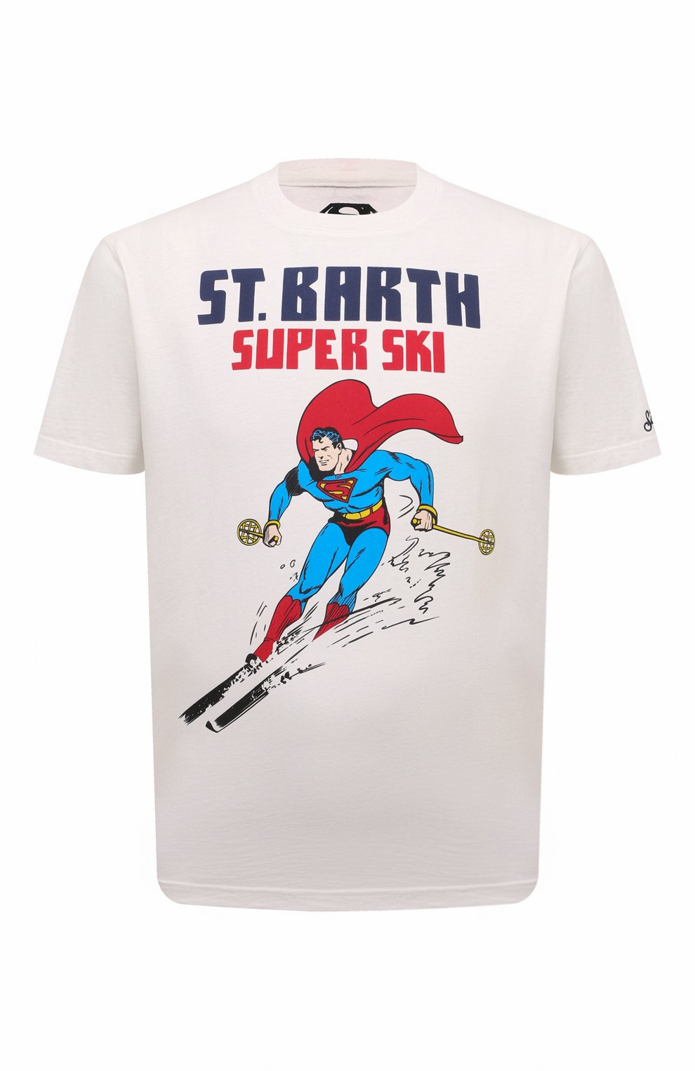 Хлопковая футболка MC2 SAINT BARTH белого цвета по цене 9550 руб., арт. STBM ARN0TT/ARN0001/MAYP57, фото 1 Хлопковая футболка MC2 SAINT BARTH, арт. STBM ARN0TT/ARN0001/MAYP57, фото 1