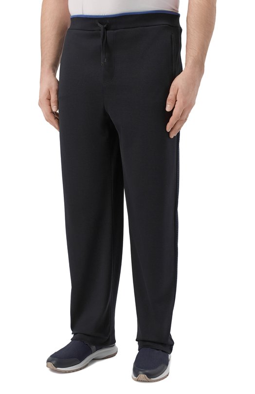 Брюки из хлопка и шелка Zilli JSP001M0112VGCJ00/62-64 Синий  JSP001M0112VGCJ00/62-64 Фото 3