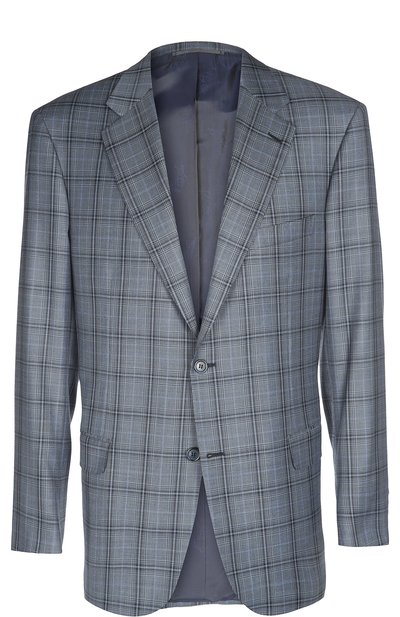 Шерстяной пиджак в клетку BRIONI, арт. RGH0/P5ABK/PARLAMENT0/2, фото 1
