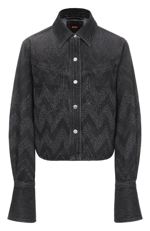 Джинсовая куртка BOSS Orange 50548445 Чёрный 50548445