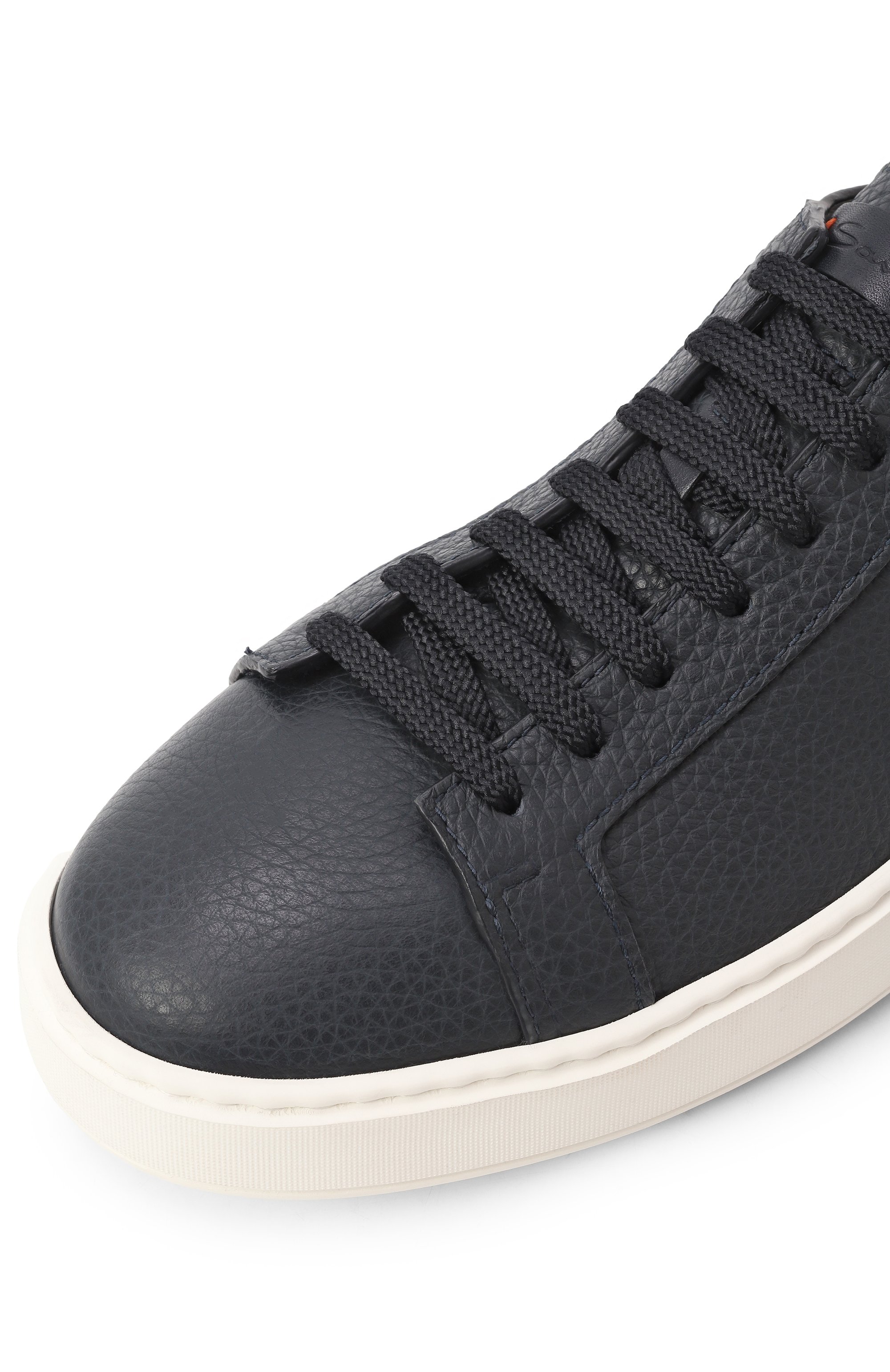 Кожаные кеды cleanic SANTONI, арт. MBCG21430BARCMMD, фото 7