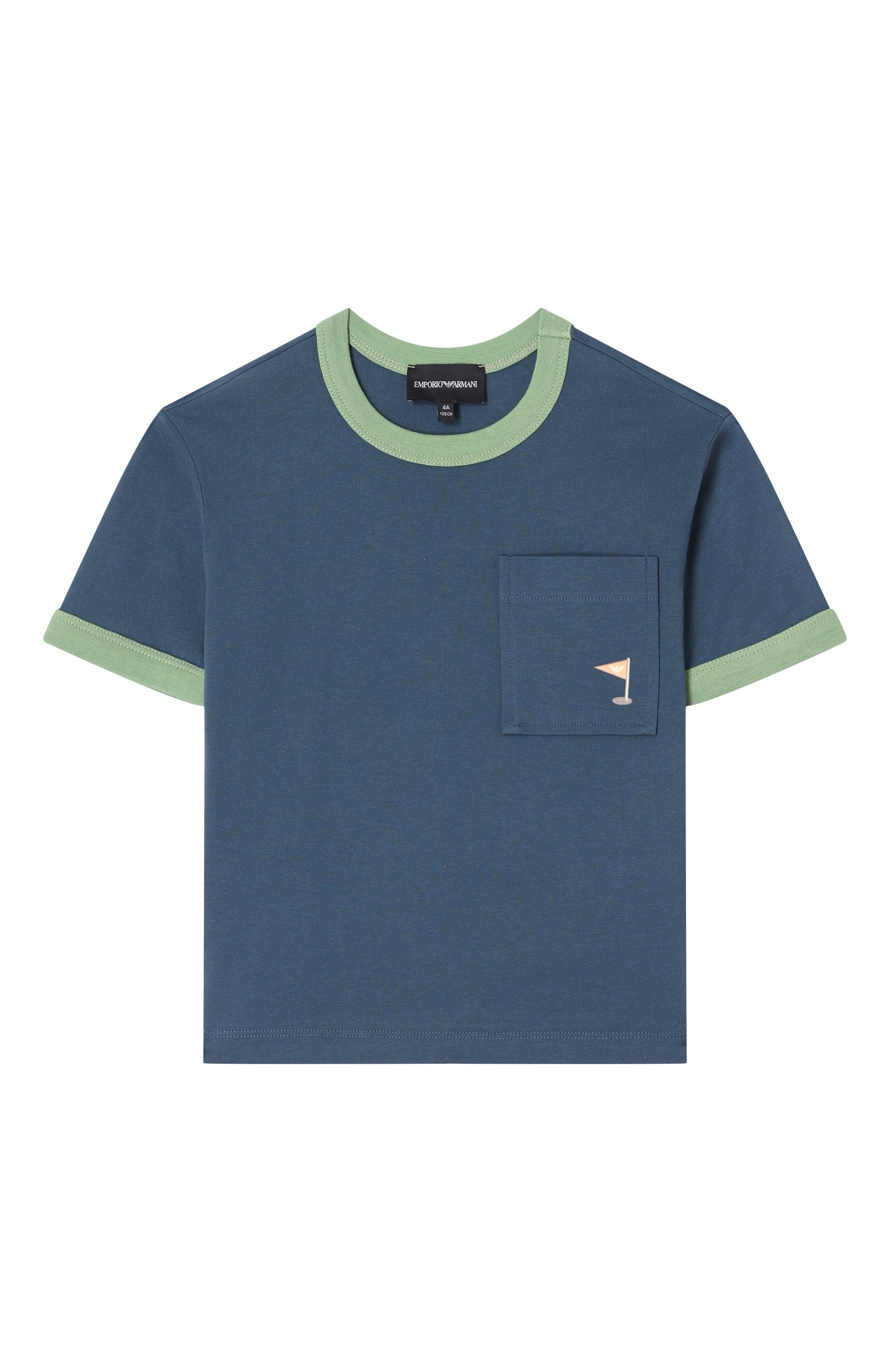 Хлопковая футболка EMPORIO ARMANI, арт. EB000394/AF14768, фото 1