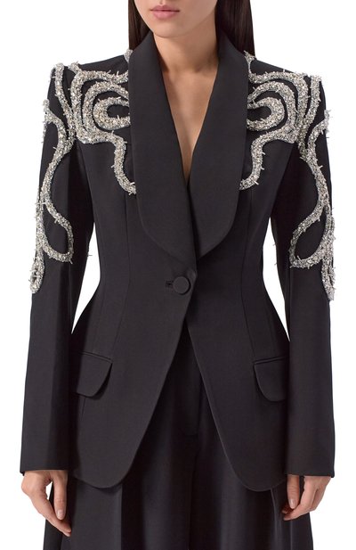 Жакет с отделкой кристаллами ZUHAIR MURAD, арт. FJK25001/CRCA019, фото 3
