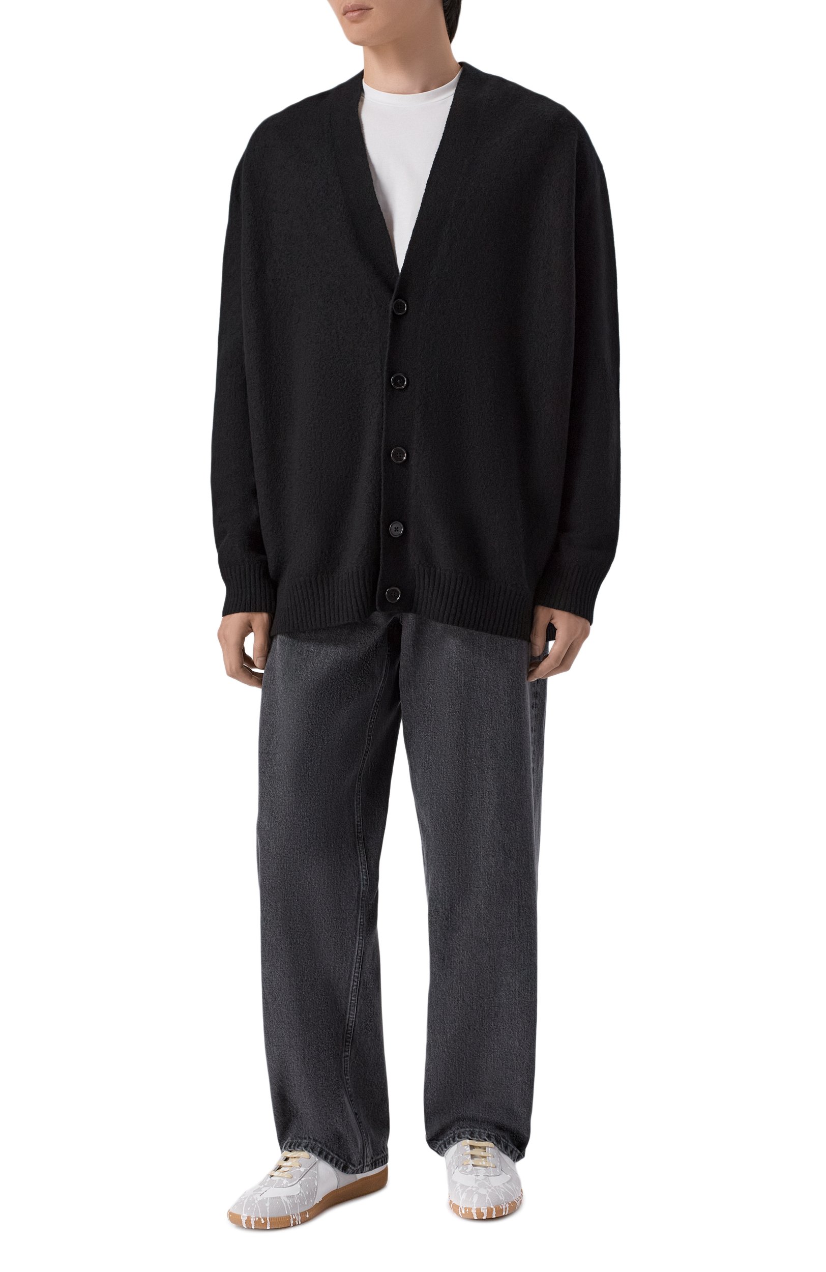 Шерстяной кардиган JIL SANDER черного цвета по цене 157500 руб., арт. J22HP0005/J14603, фото 2 Шерстяной кардиган JIL SANDER, арт. J22HP0005/J14603, фото 2
