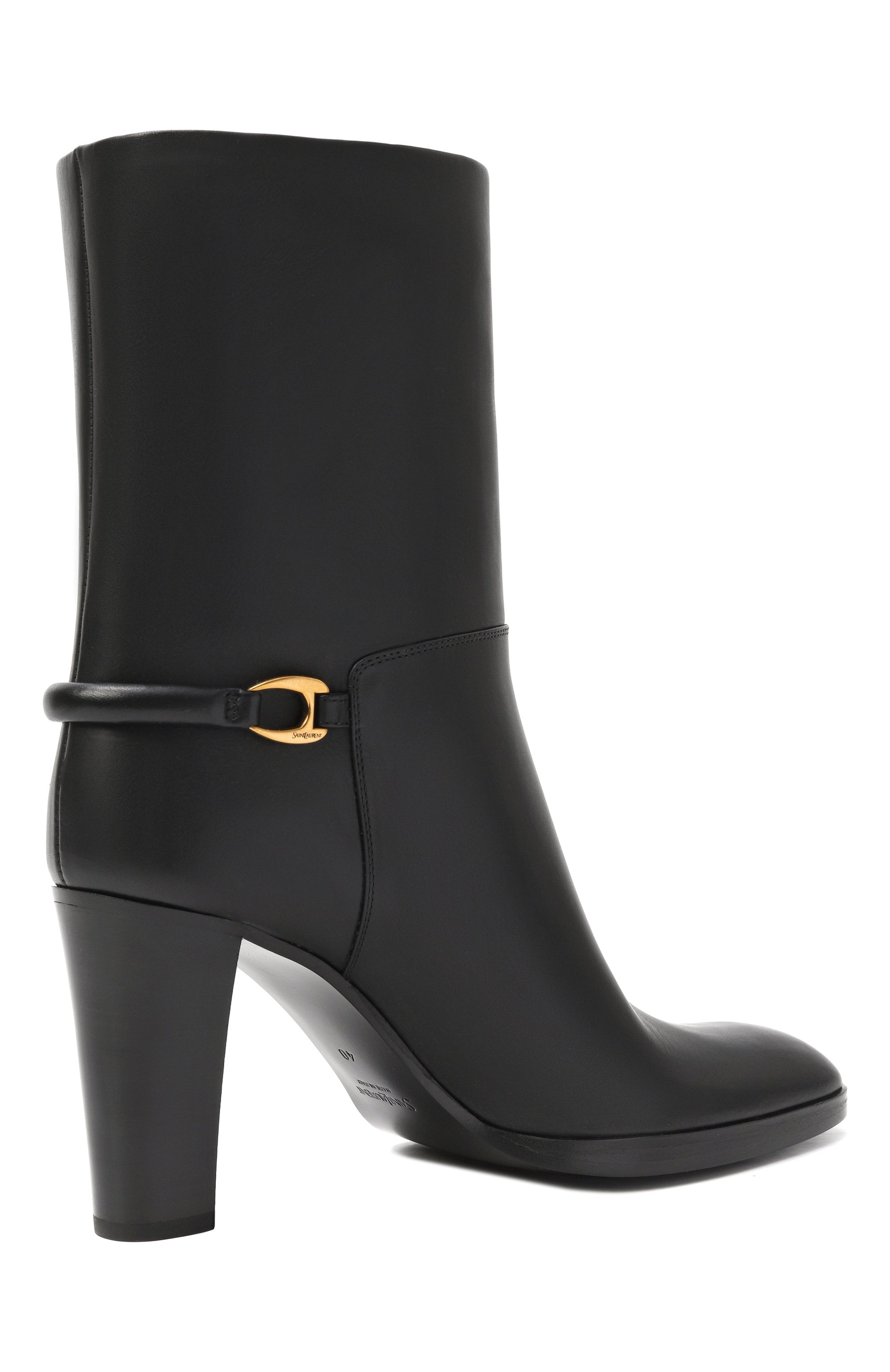 Кожаные ботильоны sulpice 80 SAINT LAURENT, арт. 841573/28N00, фото 5