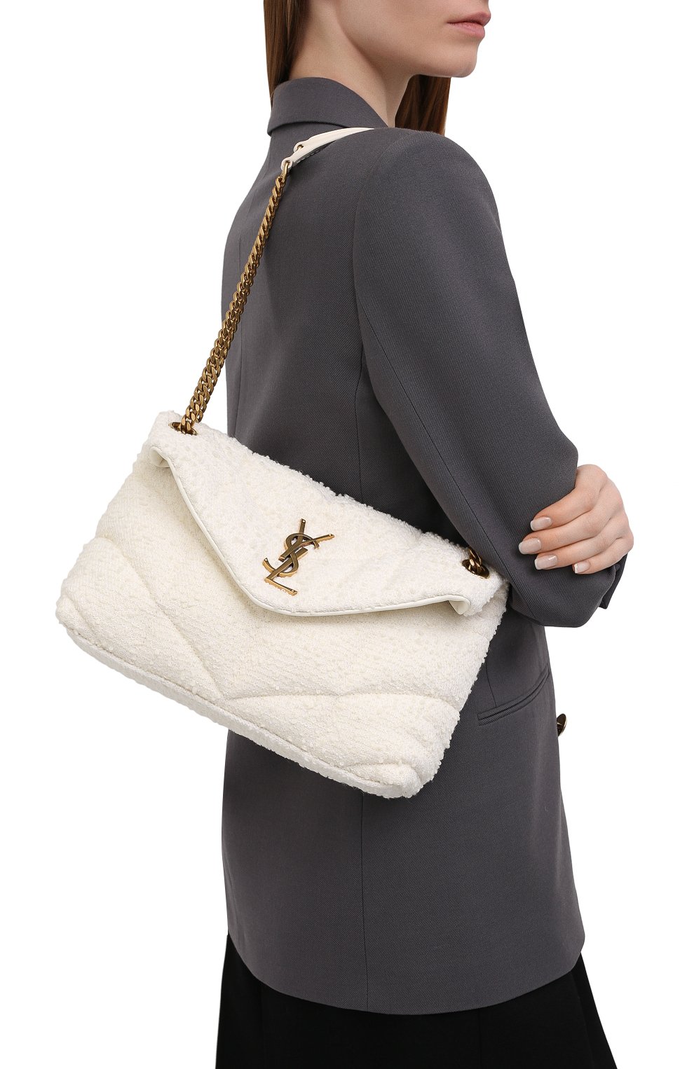 Сумка puffer loulou small SAINT LAURENT, арт. 577476/2RL27, фото 5