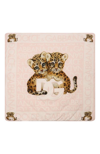 Хлопковое одеяло DOLCE & GABBANA светло-розового цвета по цене 39950 руб., арт. LNJAE1/G7K3R, фото 3 Хлопковое одеяло DOLCE & GABBANA, арт. LNJAE1/G7K3R, фото 3