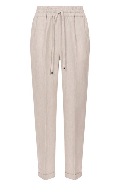 Женские льняные брюки KITON, арт. D37102K0635E05
