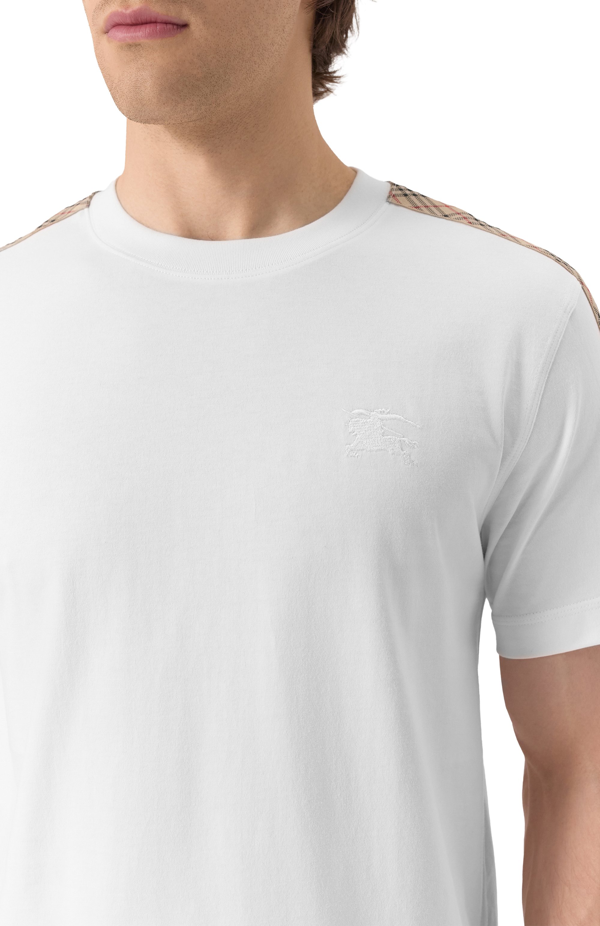 Хлопковая футболка BURBERRY, арт. 8106246, фото 5